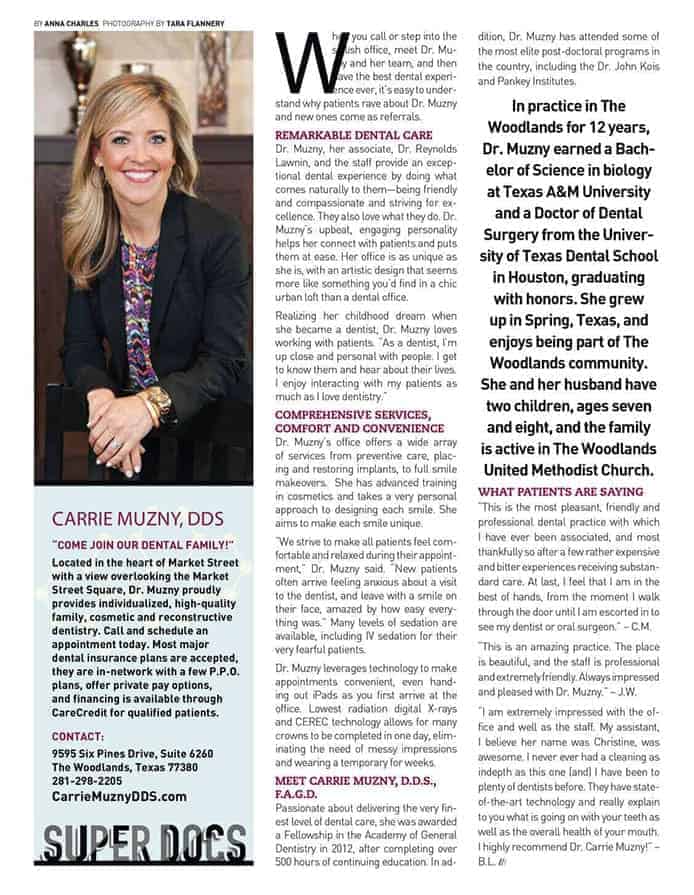 Carrie Muzny Living Magazine cover